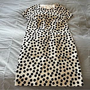J. Crew Polka Dot Cream Shift Dress